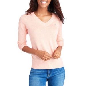 Pink Vineyard Vines V-Neck Sweater